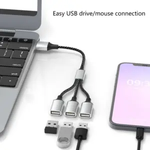 USB Splitter Cable for Dual/Triple Ports 12 S413911b88e274eb9ad33156ff2bc7f5fy