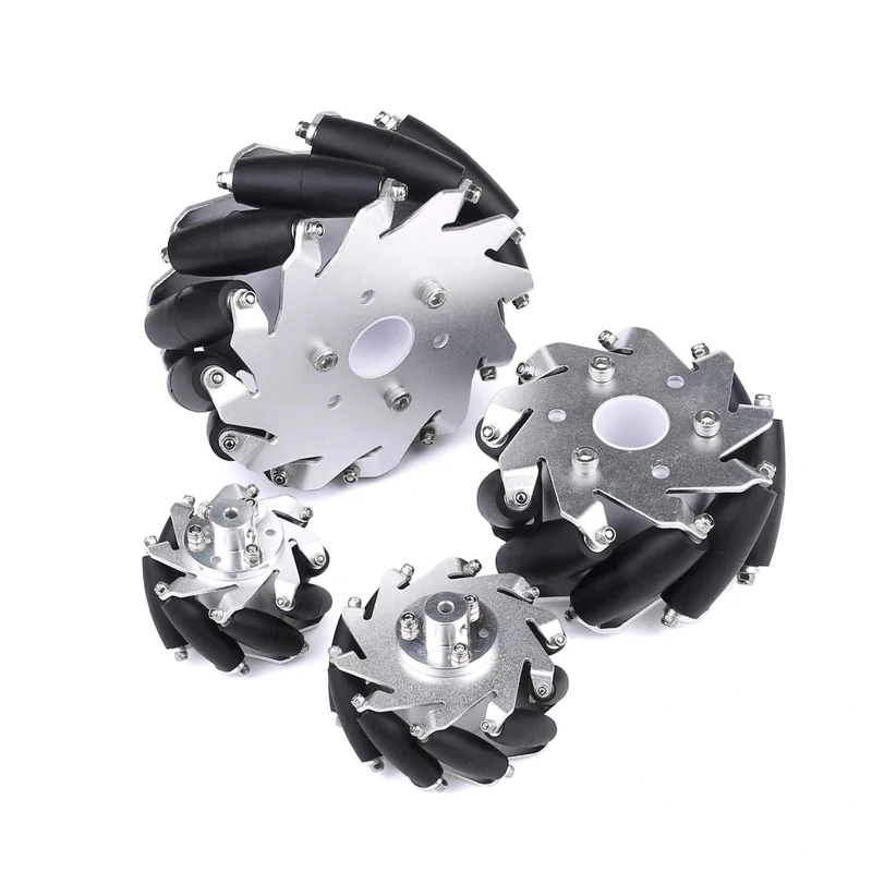 Omnidirectional Robot Wheel Set with Aluminum Hubs 2 Omnidirectional Robot Wheel Set with Aluminum Hubs - Image 2