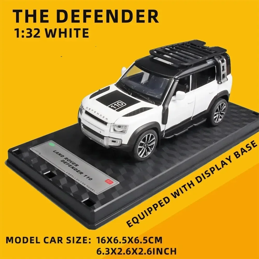 Land Rover Defender 110 1:32 Diecast Model with Light & Sound 8 Land Rover Defender 110 1:32 Diecast Model with Light & Sound - Image 8