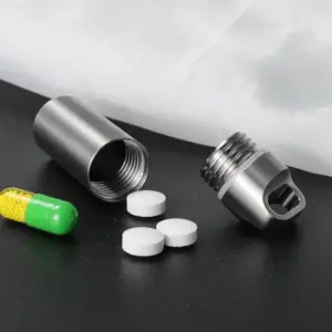 Stainless Steel Portable Pill Case