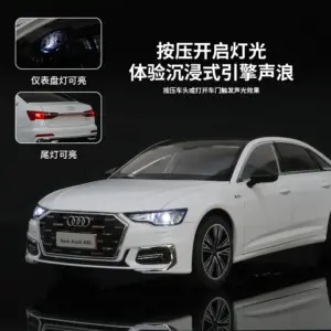 1/18 Audi A6 Diecast Model with Lights 13 S41e7c7cccc3b4d5390858be85e019db0f