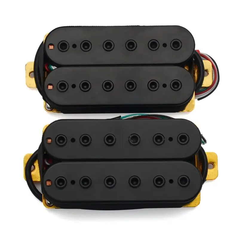 Black 6-String Humbucker Pickup for Guitars 6 Black 6-String Humbucker Pickup for Guitars - Image 6