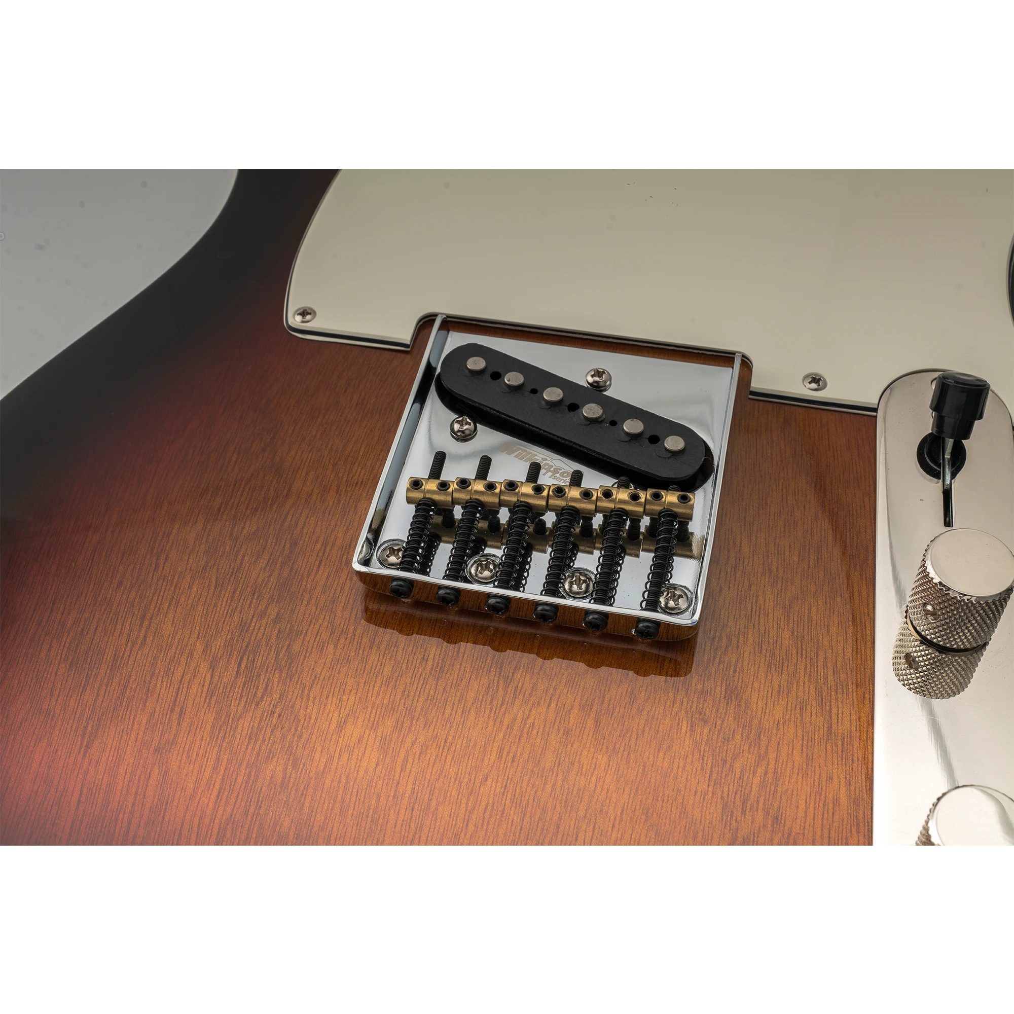 Wilkinson M Series 54mm Vintage Ashtray Bridge for Tele Guitars 6 Wilkinson M Series 54mm Vintage Ashtray Bridge for Tele Guitars - Image 6