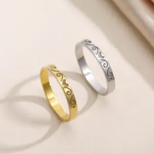 Elegant Gold Heart Ring for Women 9 S4217a33e468247318562b878a79fce44L