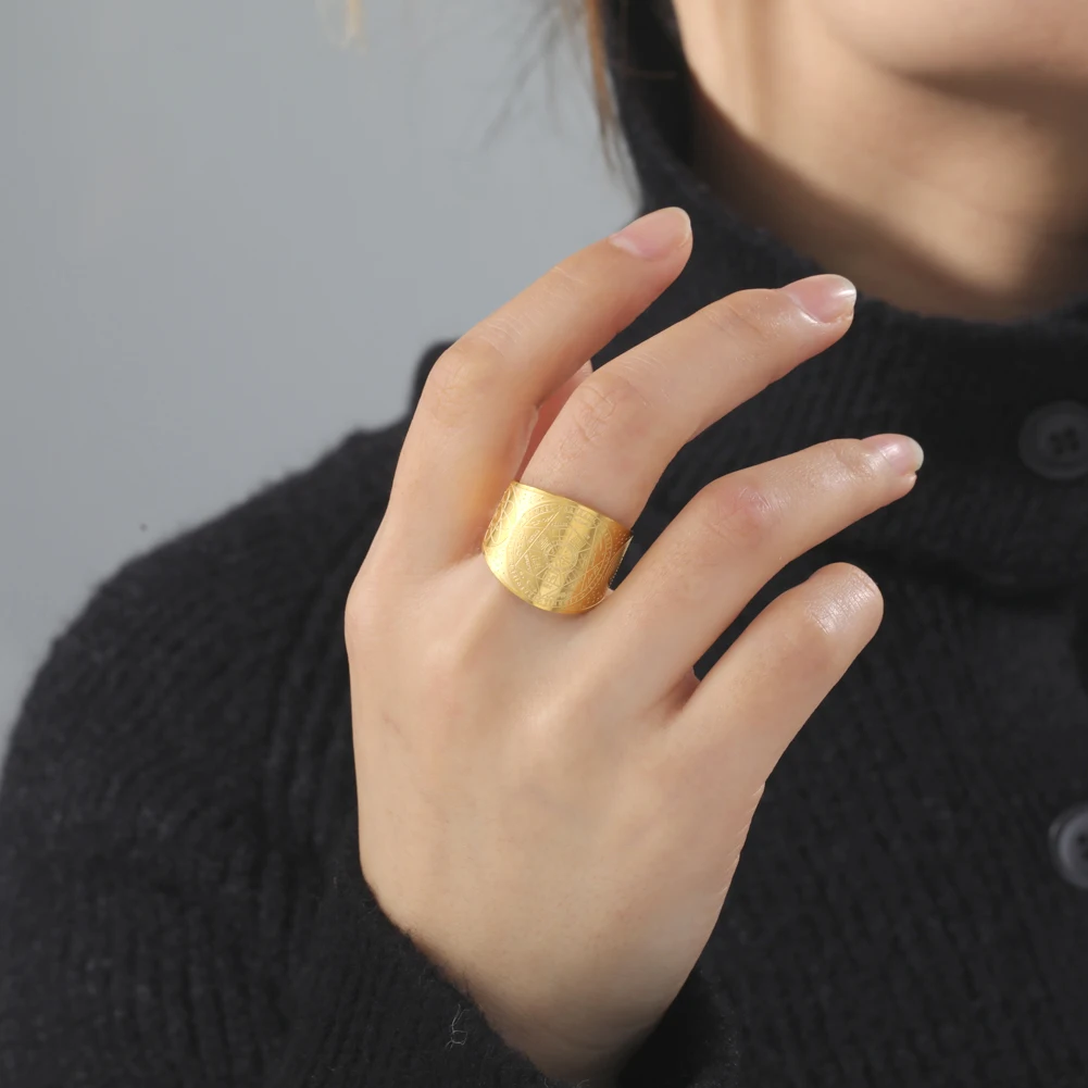 Angel Seal Archangel Ring with Sacred Geometry 5 Angel Seal Archangel Ring with Sacred Geometry - Image 5