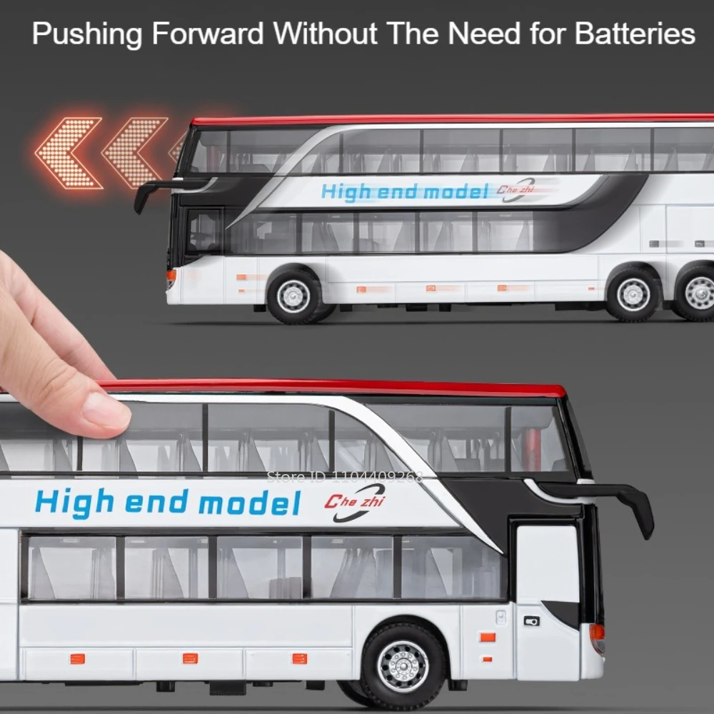 Gold Double-Decker Bus Model 1:30 Scale 6 Gold Double-Decker Bus Model 1:30 Scale - Image 6