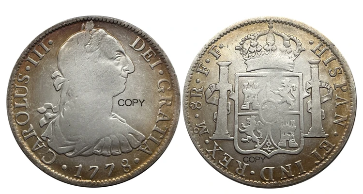 1778 Carlos III Vintage Coin Replica 9 1778 Carlos III Vintage Coin Replica - Image 9