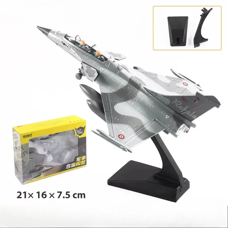 Alloy Rafale Fighter Jet Model 21cm Display Stand 8 Alloy Rafale Fighter Jet Model 21cm Display Stand - Image 8