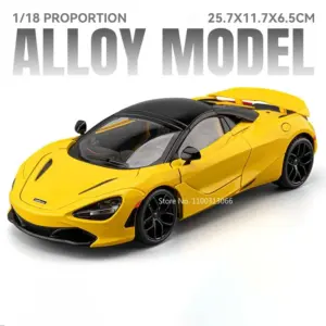 Yellow McLaren 720S 1:18 Scale Model 16 S42f1cea8c8084f668bd5b89ef581a492V