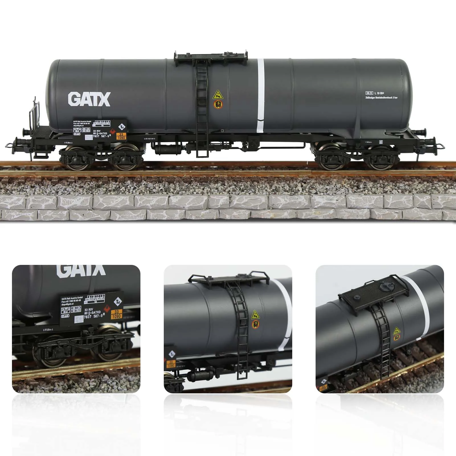 HO Scale Oil Tank Car Collection Model C8768 2 HO Scale Oil Tank Car Collection Model C8768 - Image 2