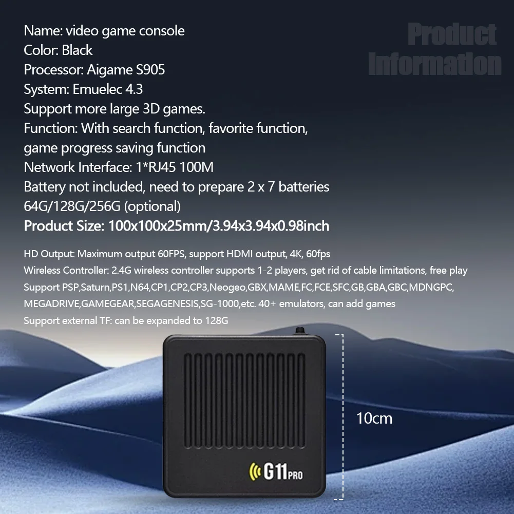 G11 Pro Retro Gaming Console 4K HDMI 6 G11 Pro Retro Gaming Console 4K HDMI - Image 6