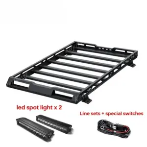 Suzuki Jimny 2019+ Aluminum Roof Rack 200kg 14 S433522d08f4349068cd5d6559b7326bal