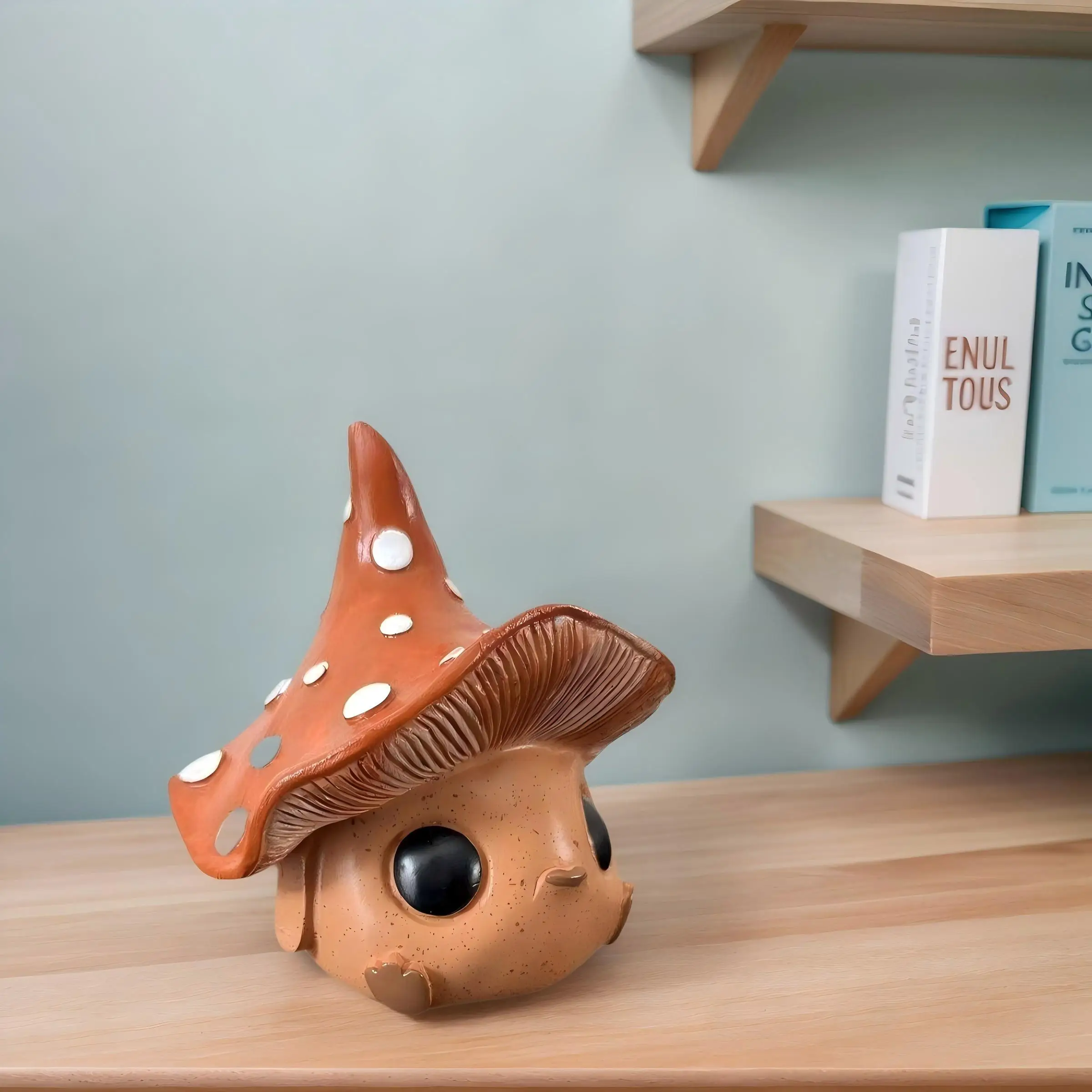 Whimsical Mushroom Elf Resin Figurine 5 Whimsical Mushroom Elf Resin Figurine - Image 5