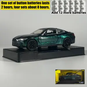 Yellow BMW M4 Coupe Diecast Model 1:32 Scale 17 S4358ccc824fb4e2587ccc90e7a61cd6d3