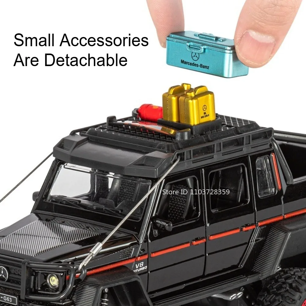 1:24 Scale G63 Diecast Off-Road Model Car 5 1:24 Scale G63 Diecast Off-Road Model Car - Image 5