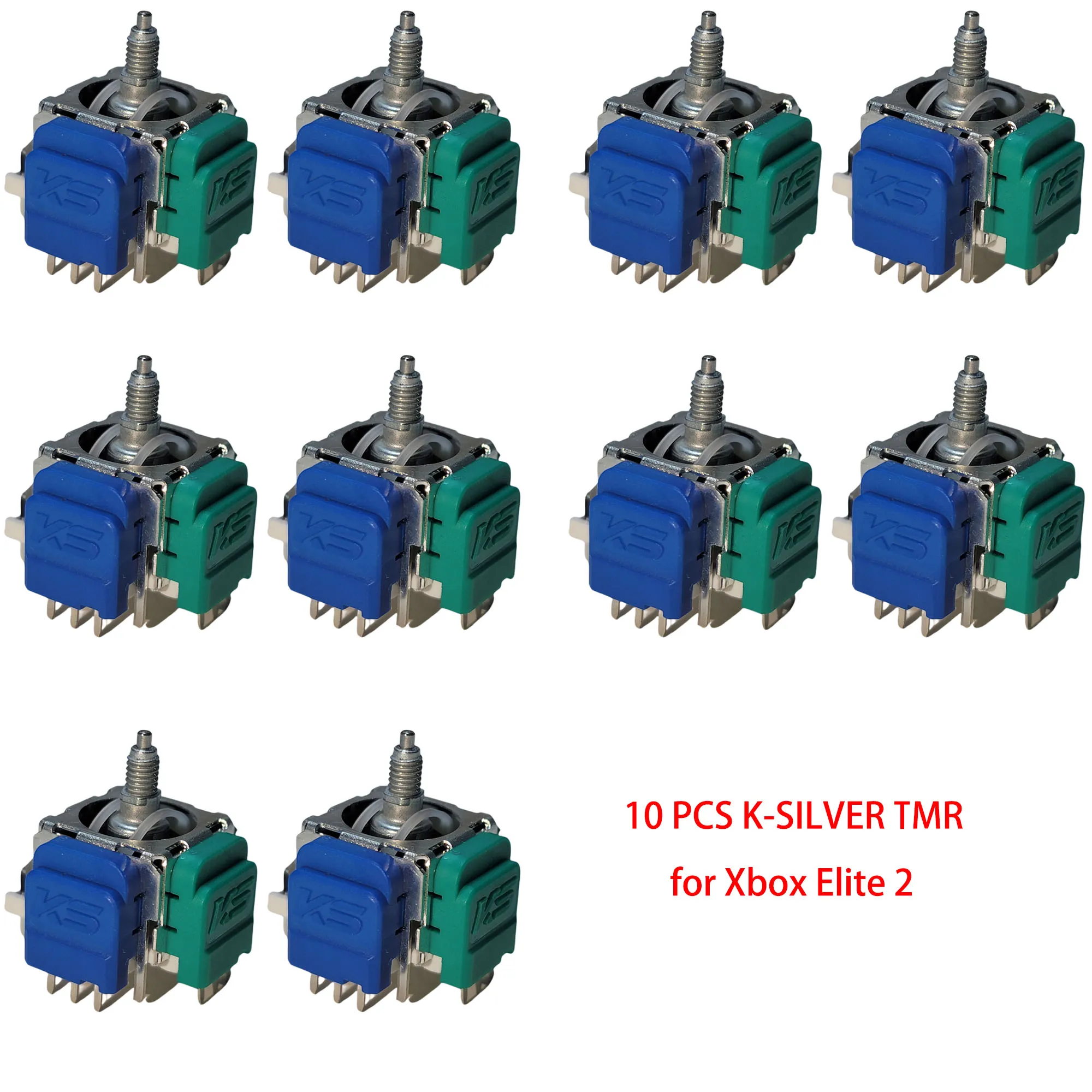 Set of 10 K-SILVER TMR Joysticks for Xbox Elite 2 2 Set of 10 K-SILVER TMR Joysticks for Xbox Elite 2 - Image 2