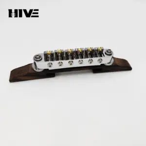 Adjustable Guitar Bridge with Wood Base 16 S4369e0d7ae2d4f069f356dea38c9805er