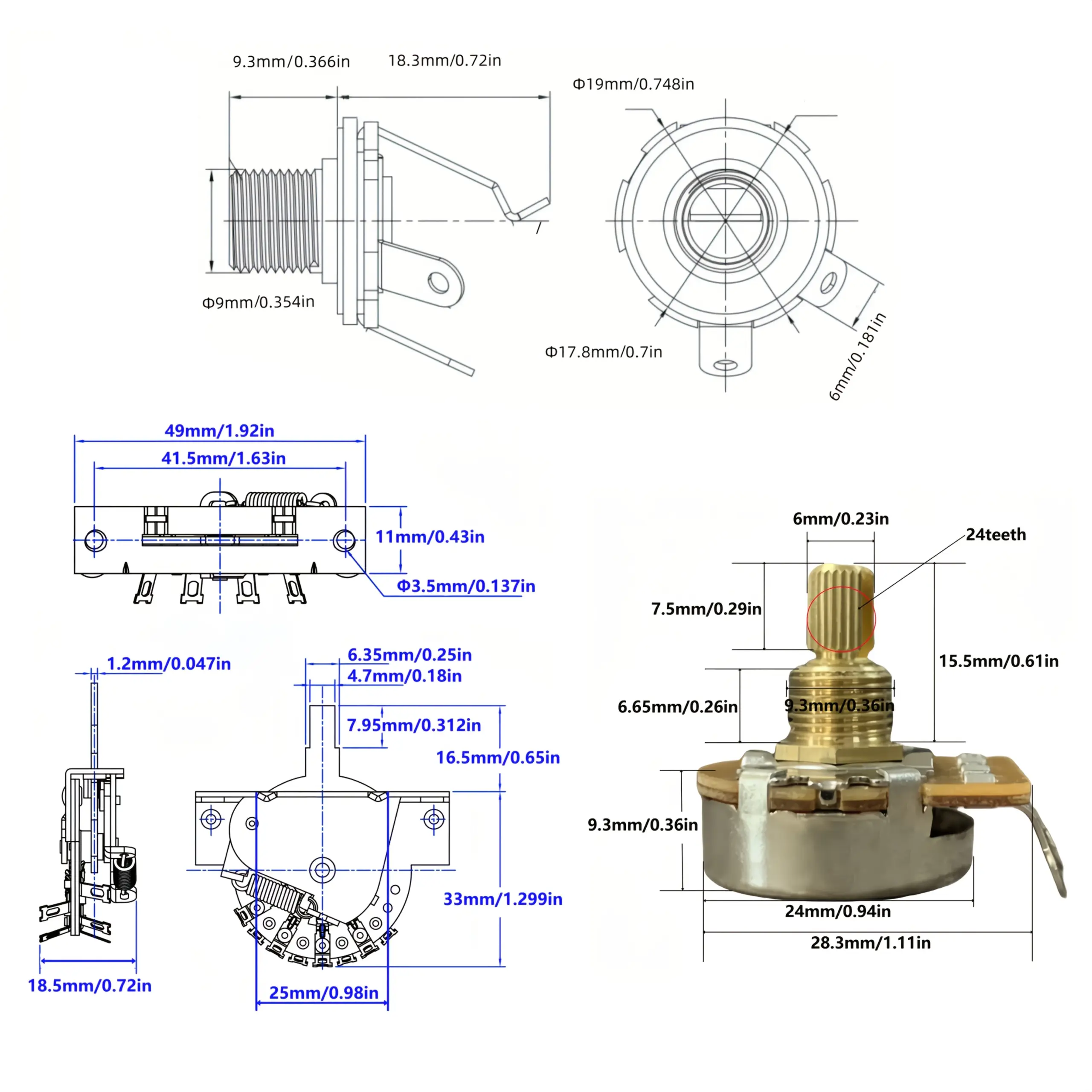 Pre-Wired Guitar Wiring Kit for Customization 6 Pre-Wired Guitar Wiring Kit for Customization - Image 6