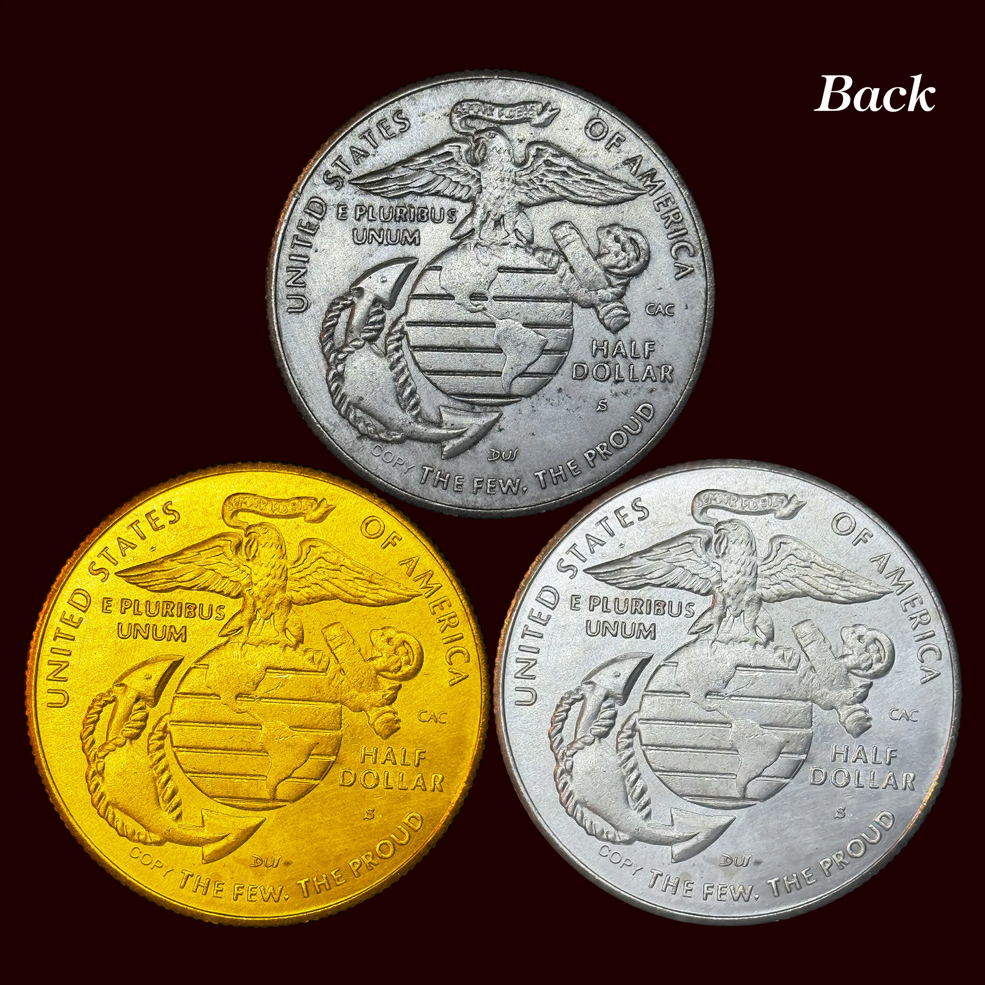 US Marine Corps 250th Anniversary Copper Medal 2 US Marine Corps 250th Anniversary Copper Medal - Image 2