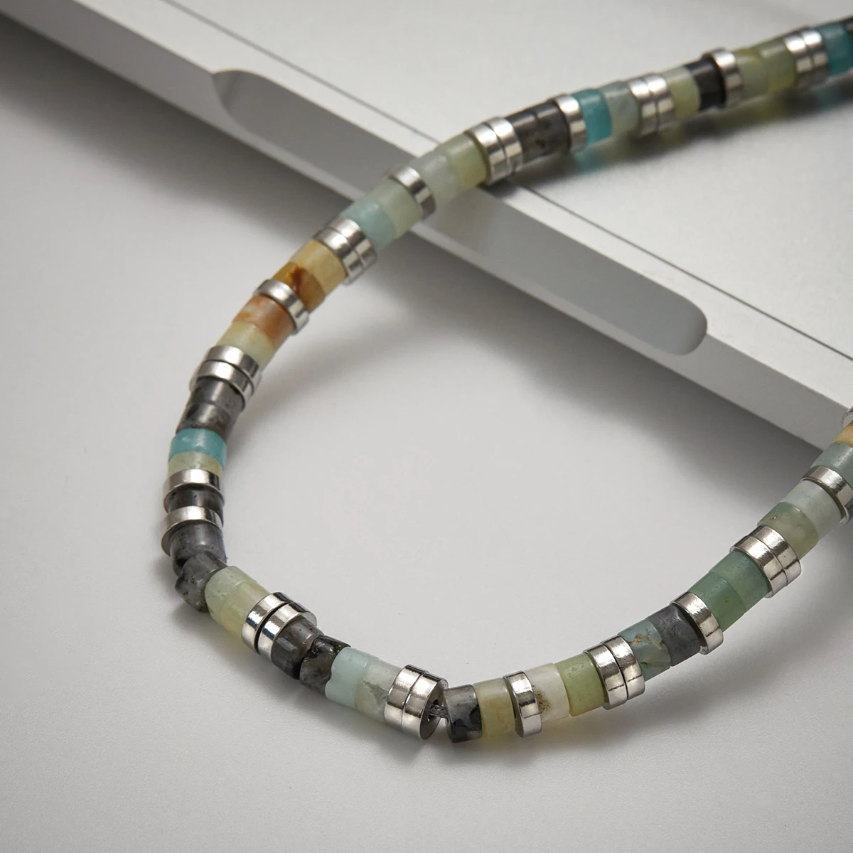 Stainless Steel Beaded Men's Bracelet JDB0111021 6 Stainless Steel Beaded Men's Bracelet JDB0111021 - Image 6