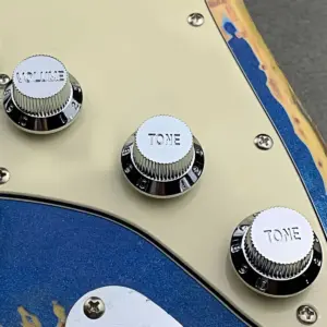 Silver Guitar Control Knob Set for Strat & Tele 8 S43a934eaca4d4bd8a7046e224e47d9dbZ