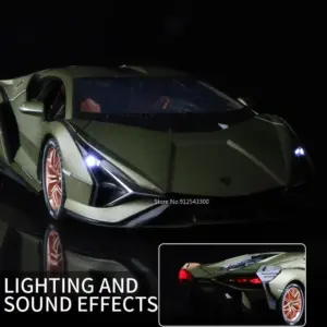 1/18 Blue Lanbor SINA Sports Car Model 13 S43b24a8bf0fa486b841ad82b1c7aa5172