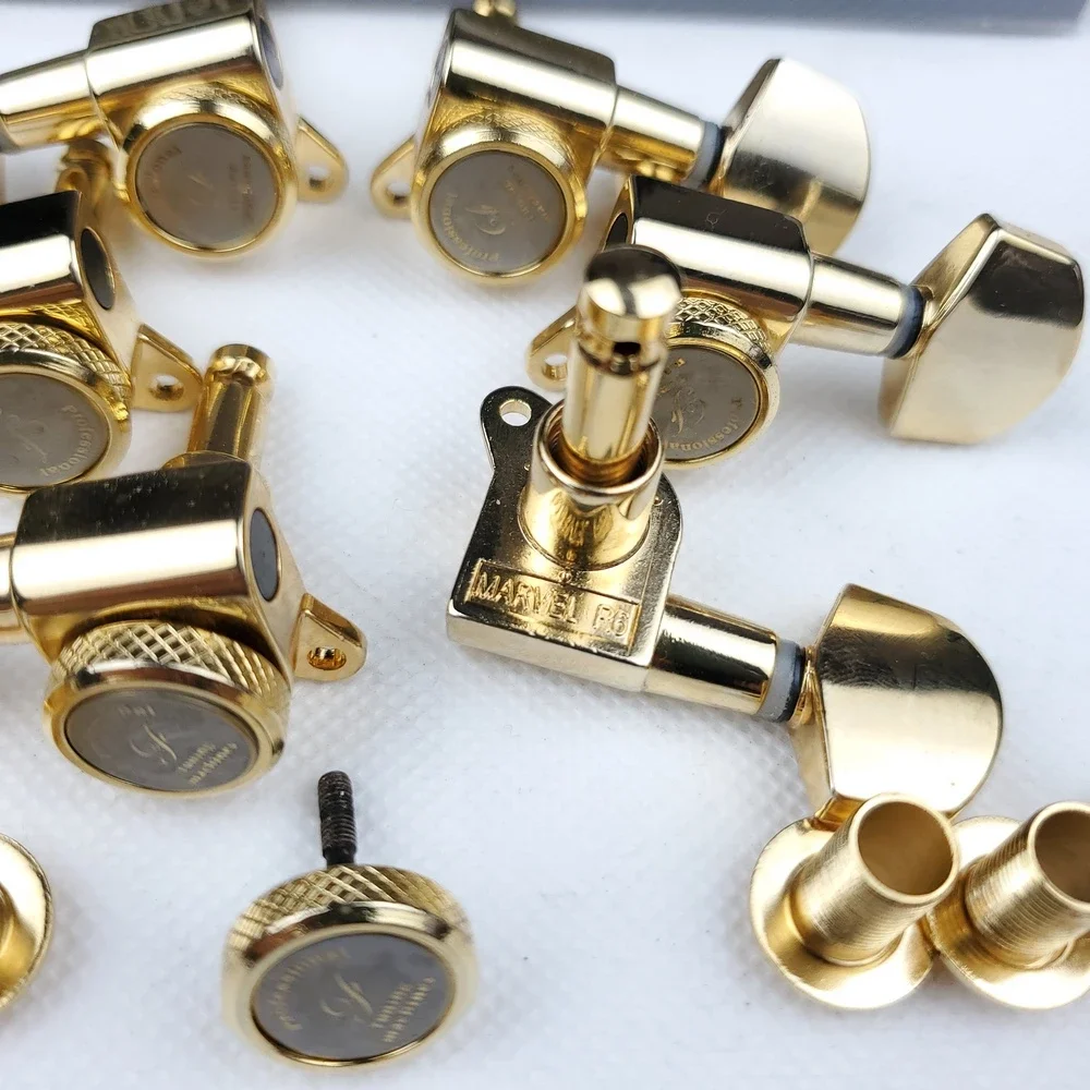 Gold Locking Guitar Tuners with 1:18 Gear Ratio 4 Gold Locking Guitar Tuners with 1:18 Gear Ratio - Image 4