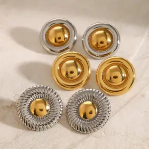 Versatile Stainless Steel Earrings Set 14 S43bc15d072944d73bea358675f1e2802U