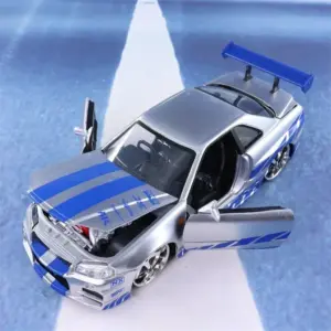 Nissan Skyline GT-R R34 Diecast Model 1:24 Scale 9 S43cfeee96f394c78a715ff3a65baaa07Y