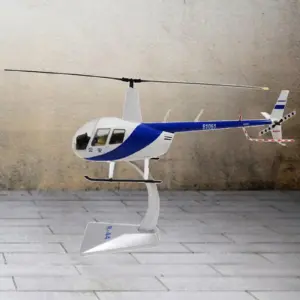 White and Blue R44 Helicopter Model Display 9 S43d4eb0cc3d5413c81850542d57cb347s