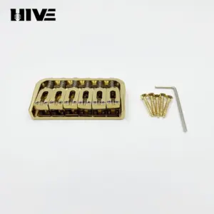 Zinc Alloy Electric Guitar Bridge in Gold, Silver, Black 14 S43e188e9d97a4d31b2ebd71e0c5d780fH