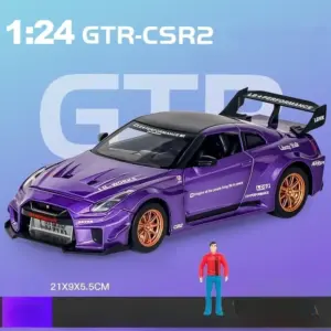 1:24 Diecast GTR CSR2 R34 Sports Car Model 17 S4402085cddce4a44a7812b78c9a6c274X