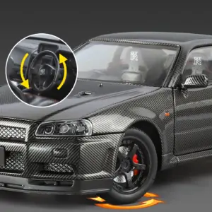 Nissan GTR R34 Skyline 1:24 Diecast Model 12 S4434bda5df3b4db78760e2e7007d26e9a