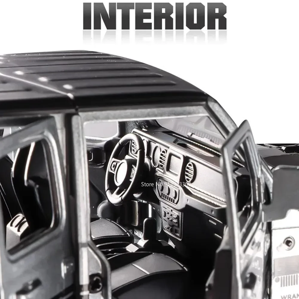 Vibrant 1:22 Scale Jeep Rubicon Diecast Model 4 Vibrant 1:22 Scale Jeep Rubicon Diecast Model - Image 4