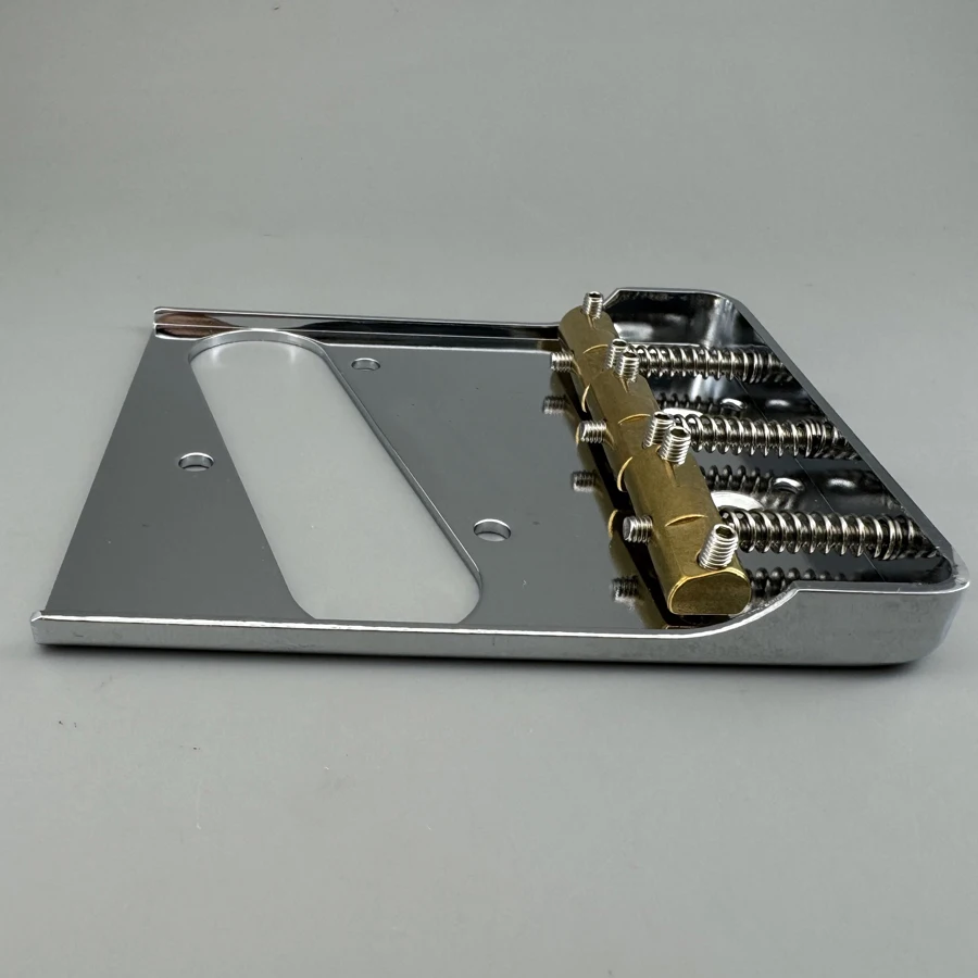Left-Hand Chrome Vintage Guitar Bridge for Tele-style 4 Left-Hand Chrome Vintage Guitar Bridge for Tele-style - Image 4