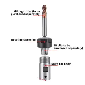ER8 C12 Tool Holder Motor Shaft Post for Milling 9 S4450971d7d61458985acc385760117ffN