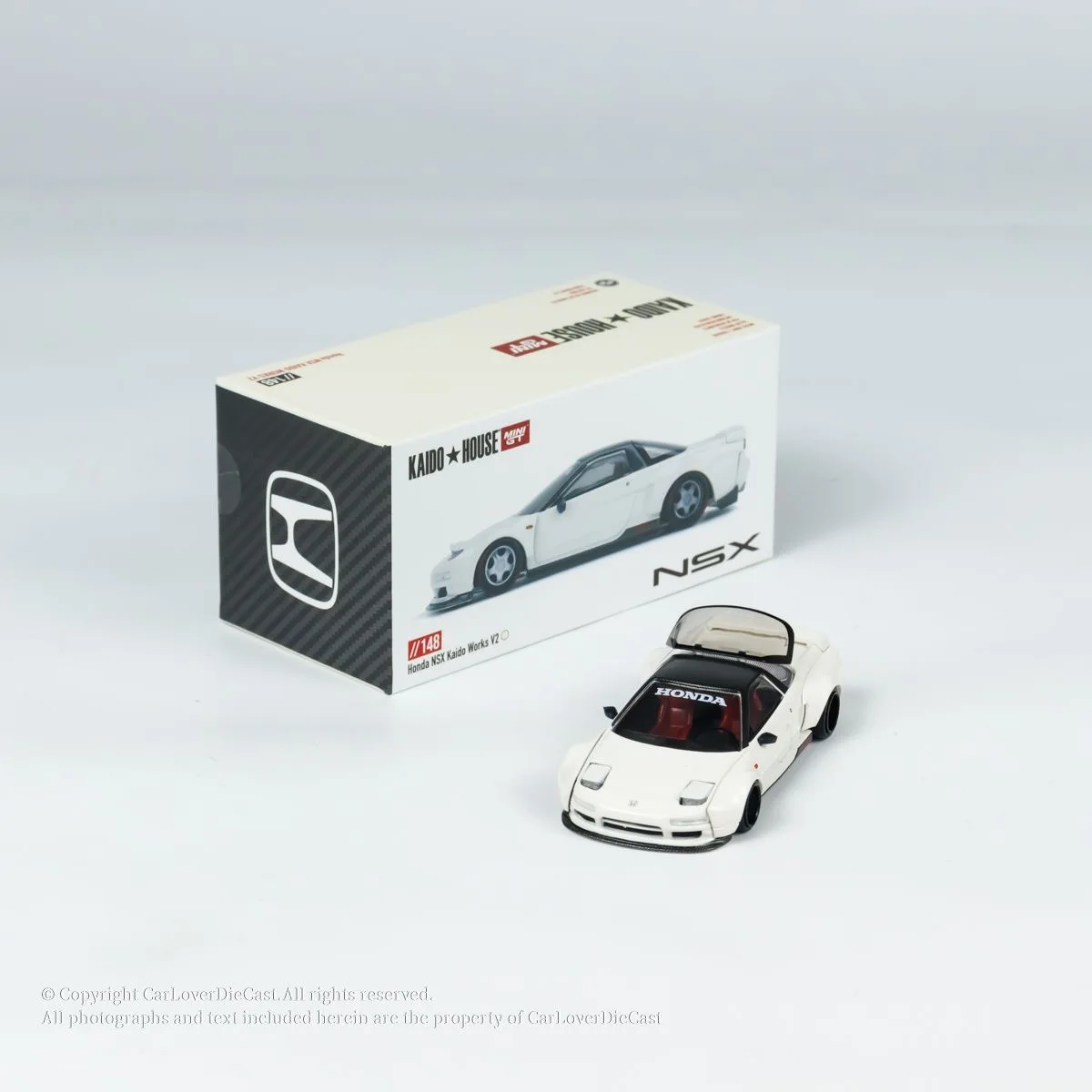 White Honda NSX NA1 Diecast Model 1:64 Scale 3 White Honda NSX NA1 Diecast Model 1:64 Scale - Image 3