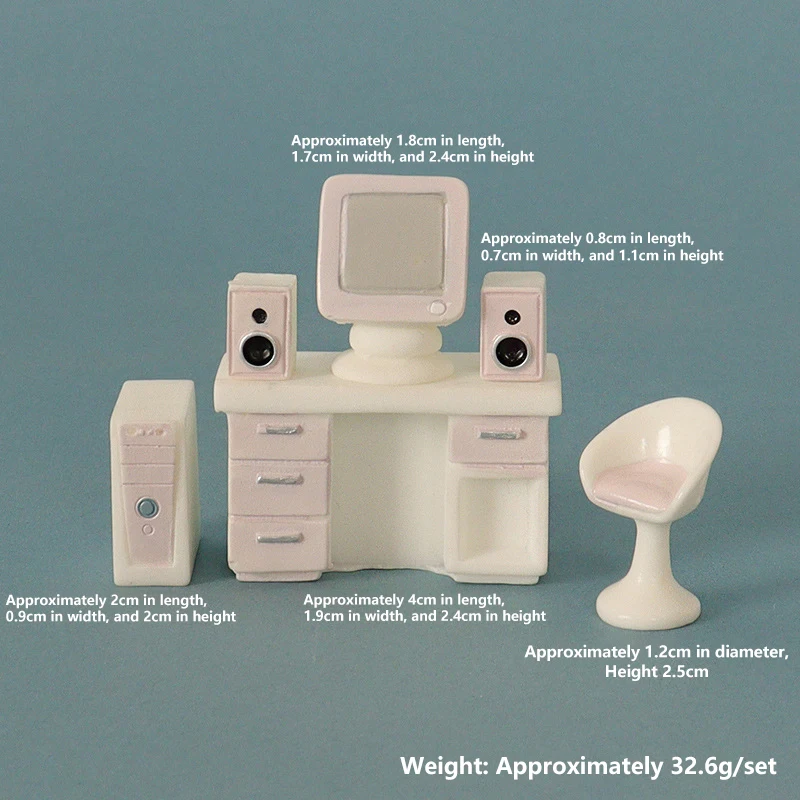 Vintage Pastel Dollhouse Miniature Furniture Set 9 Vintage Pastel Dollhouse Miniature Furniture Set - Image 9