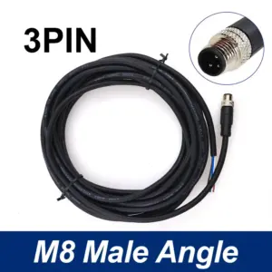 Waterproof 5m PVC Sensor Cable with M8 Connectors 19 S44545cab534d473bb238da751f92104fC