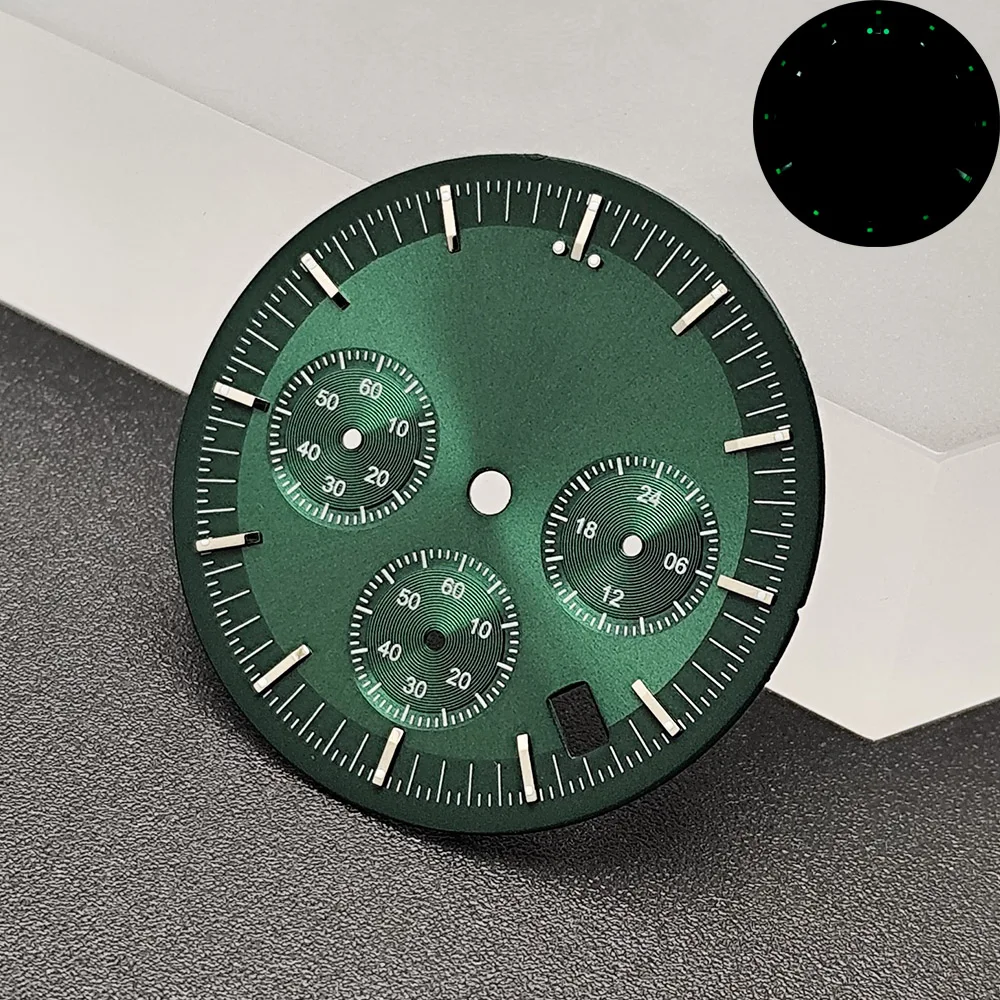 Blue/Green 32.5mm Watch Dial for VK63 Model 2 Blue/Green 32.5mm Watch Dial for VK63 Model - Image 2