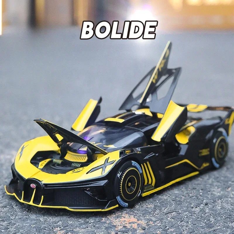 Bugatti Bolide Diecast Model 1:24 Scale with Light Sound 3 Bugatti Bolide Diecast Model 1:24 Scale with Light Sound - Image 3