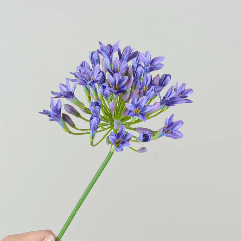 Luxury Artificial African Agapanthus Branch in Vivid Colors 9 Luxury Artificial African Agapanthus Branch in Vivid Colors - Image 9