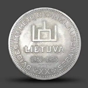 Lithuanian 1918-1938 Copper Commemorative Coin 5 S449f12abc489407a9d69846960de91e2a