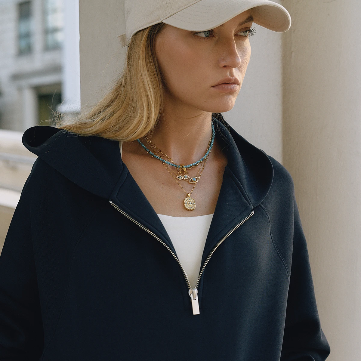 Elegant Stainless Steel Lucky Evil Eye Necklace 5 Elegant Stainless Steel Lucky Evil Eye Necklace - Image 5