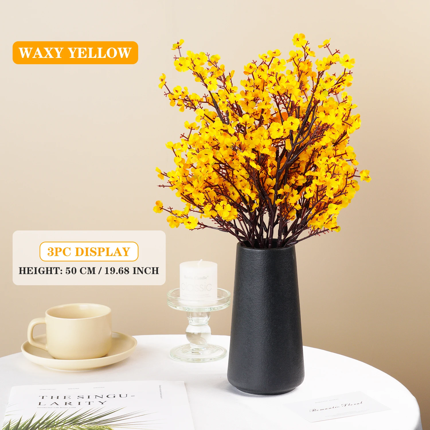 Vibrant 50cm Artificial Gypsophila Flowers Arrangement 7 Vibrant 50cm Artificial Gypsophila Flowers Arrangement - Image 7