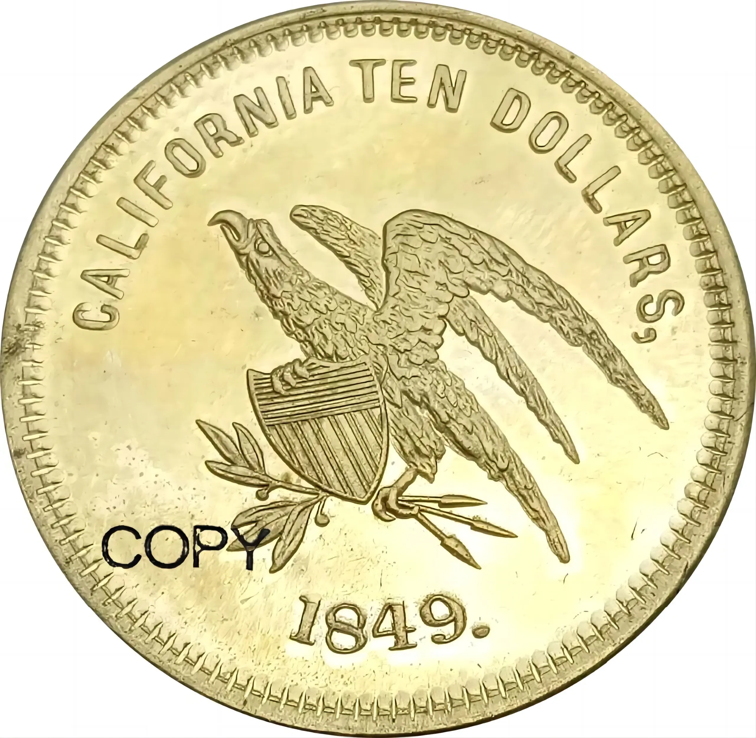 1849 U.S. Gold Coin Replica Collectible 2 1849 U.S. Gold Coin Replica Collectible - Image 2