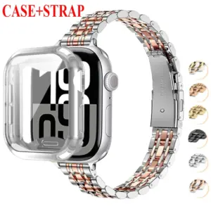 Stainless Steel Compatible with Apple Watch Series 6-10