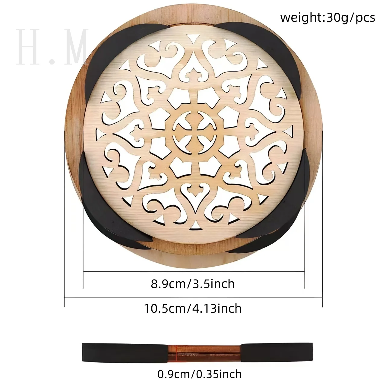 Elegant Wooden Soundhole Cover for Acoustic Guitars 4 Elegant Wooden Soundhole Cover for Acoustic Guitars - Image 4