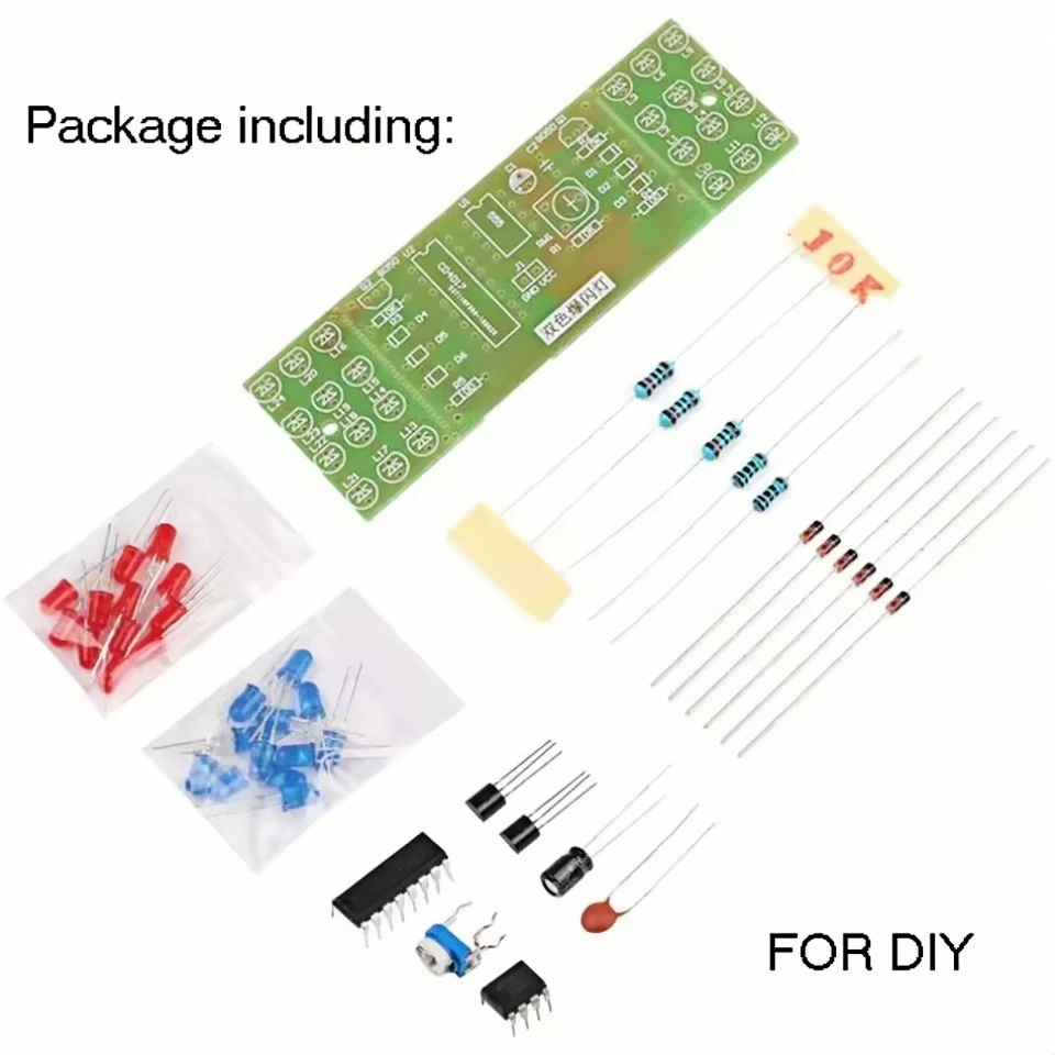DIY Electronic Flashing Light Kit with NE555 & CD4017 7 DIY Electronic Flashing Light Kit with NE555 & CD4017 - Image 7