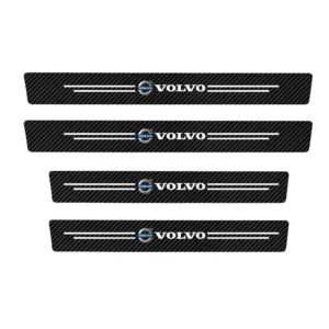 Volvo Carbon Fiber Door Sill Protectors Set 13 S4517e67fced74526b9968f788f14d030z
